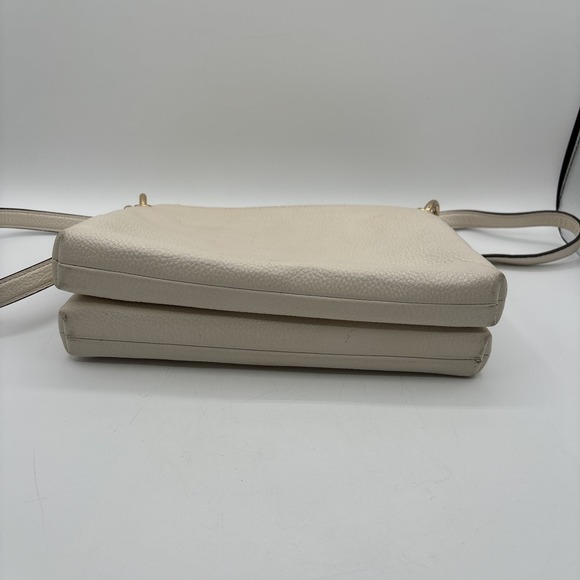 Coach Mia Crossbody Handbag White Pebbled Leather F76645 Zip Top Purse‎ Bag - Picture 3 of 15